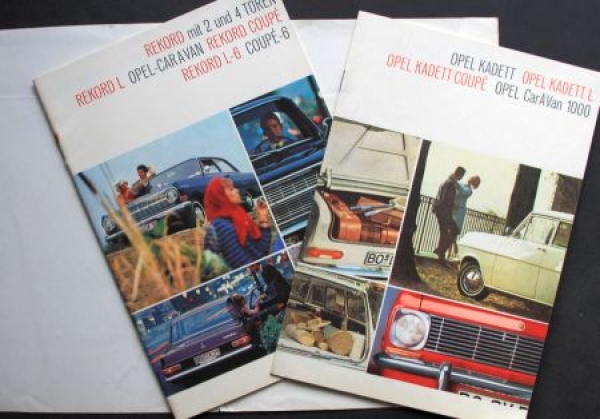 Opel Rekord Kadett Modelprogram 1965 Carbrochure-Map (1410)